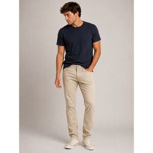 DU/ER N2X Relaxed Fit Pants 33x32 Khaki Tan Performance‎ Cotton Lyocell Stretch